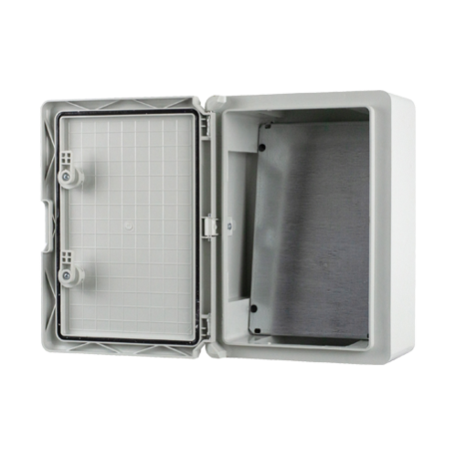 Cutie distributie IP65 din ABS gri, usa mata, placa metalica, 250x350x150 mm PP3002