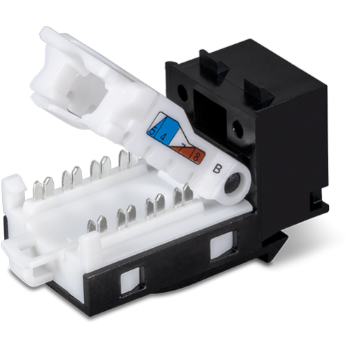 Keystone Jack Cat.6 tool-less, neagru - TRENDnet TC-K25C6BK Keystone Jack Cat.6 tool-less, neagru - TRENDnet TC-K25C6BK