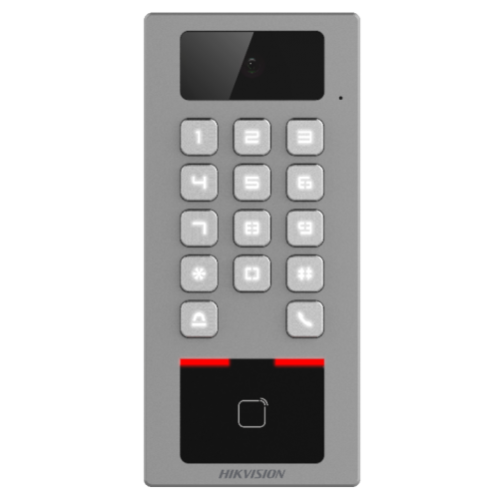 Terminal control acces si interfon cu tastatura si cititor card, rezolutie 2MP, Wi-Fi, RS485, Alarma - HIKVISION DS-K1T502DBWX-C Terminal control acces si interfon cu tastatura si cititor card, rezolutie 2MP, Wi-Fi, RS485, Alarma - HIKVISION DS-K1T502DBWX-C