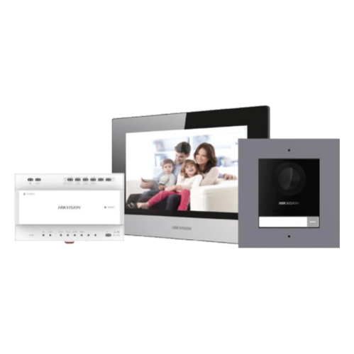 KIT videointerfon 2 fire pentru 1 familie, monitor 7 inch, Alarma - HIKVISION DS-KIS702Y KIT videointerfon 2 fire pentru 1 familie, monitor 7 inch, Alarma - HIKVISION DS-KIS702Y