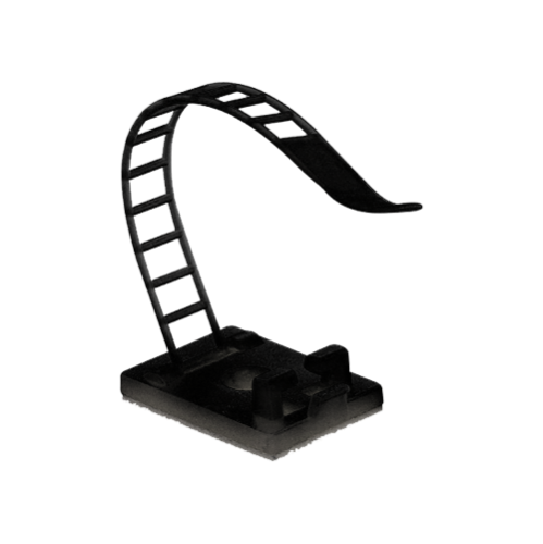 Suport plastic ajustabil pentru prindere cabluri, NEGRU, 25x18 mm, autoadeziv, 100 buc TAA-1-B Suport plastic ajustabil pentru prindere cabluri, NEGRU, 25x18 mm, autoadeziv, 100 buc TAA-1-B