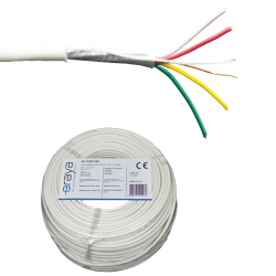 Cablu de alarma 4 fire ecranate, cupru integral, 100m - eRaya AL10422-100 Cablu de alarma 4 fire ecranate, cupru integral, 100m - eRaya AL10422-100