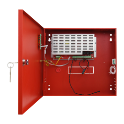 Sursa de alimentare EN 54-4, 27.6V/1.6A, cutie metalica cu loc acumulatori 2x7Ah/12V - PULSAR EN54C-2A7