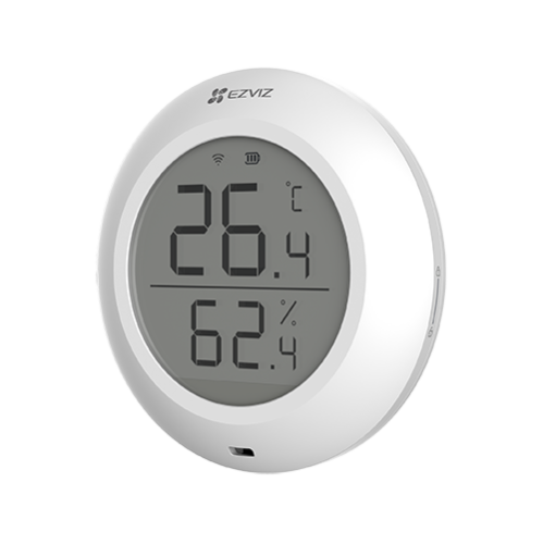 Senzor de temperatura si umiditate Smart Home EZVIZ, afisaj 1.8 inch, comunicare Wireless ZigBee CS-T51C Senzor de temperatura si umiditate Smart Home EZVIZ, afisaj 1.8 inch, comunicare Wireless ZigBee CS-T51C