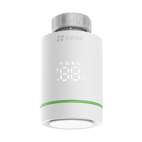 Termostat inteligent EZVIZ, pentru calorifer, afisaj LED, precizie 0.5Â°C, comunicare Wireless ZigBee CS-T55-R100-G