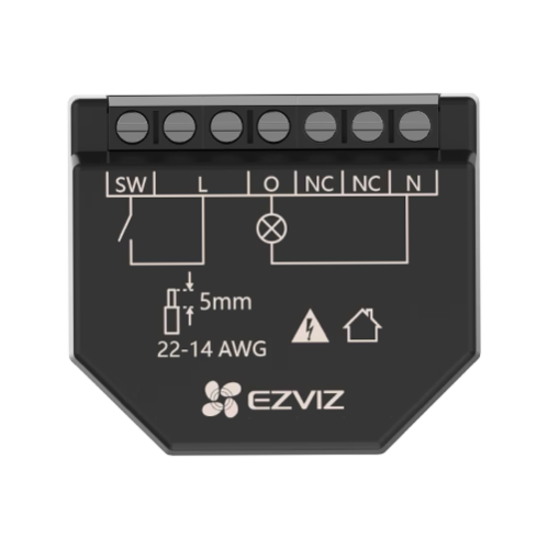 Releu inteligent Wi-Fi pentru aplicatii Smart Home EZVIZ, 1 canal 250Vc.a. max. 16A CS-T35-R100-WM