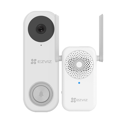 Kit sonerie video EZVIZ, conexiune Wi-Fi, rezolutie 3k, acumulator 5200mAh, PIR detectie miscare, unghi vizualizare ultra-larg, slot SDcard CS-DB2-Pro-3K Kit sonerie video EZVIZ, conexiune Wi-Fi, rezolutie 3k, acumulator 5200mAh, PIR detectie miscare, unghi vizualizare ultra-larg, slot SDcard CS-DB2-Pro-3K