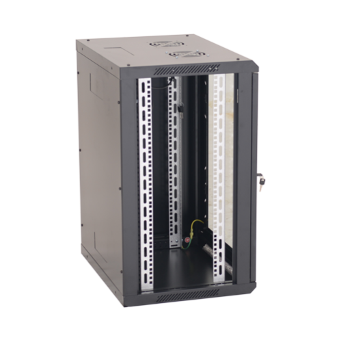 Rack perete 18U 19' 600x450, capacitate incarcare 80 Kg, negru - ASYTECH Networking ASY-18U-6045W Rack perete 18U 19' 600x450, capacitate incarcare 80 Kg, negru - ASYTECH Networking ASY-18U-6045W