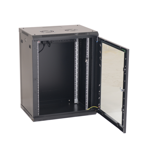 Rack perete 18U 19' 600x450, capacitate incarcare 80 Kg, negru - ASYTECH Networking ASY-18U-6045W Rack perete 18U 19' 600x450, capacitate incarcare 80 Kg, negru - ASYTECH Networking ASY-18U-6045W