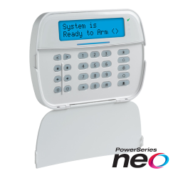 Tastatura LCD alfanumerica, cablata, 128 zone, modul Power G, SERIA NEO - DSC HS2LCDRF8EE3