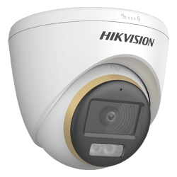 ColorVu, Dual Light - Camera analog 2MP, lentila 2.8mm, IR 40m, WL 40m, TVI/AHD/CVI/CVBS, Mic. - HIKVISION DS-2CE72DF3T-LFS-2.8mm