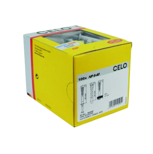 Diblu rapid cu surub 6x40 NP (100 buc.) - CELO 9640NP Diblu rapid cu surub 6x40 NP (100 buc.) - CELO 9640NP