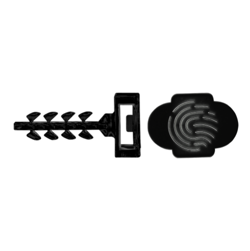 Diblu fixare colier Ã 6x30, cap mare negru in cutie plastic InsertFIX (125 buc.) - CELO 946EXPIFB