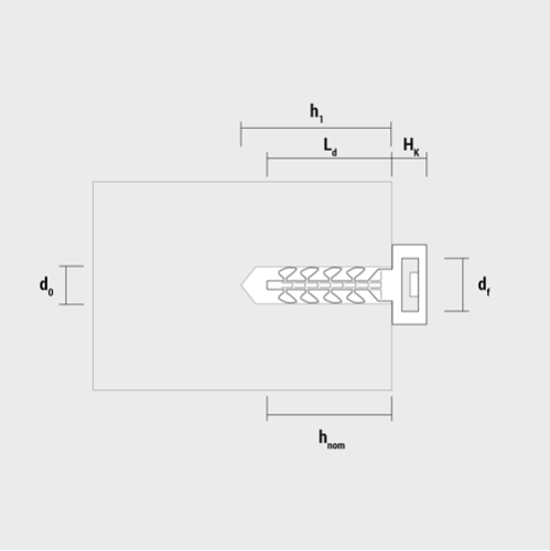 Diblu fixare colier à 6x30, cap mare gri in cutie plastic InsertFIX (125 buc.) CELO 96EXPIFB Diblu fixare colier à 6x30, cap mare gri in cutie plastic InsertFIX (125 buc.) CELO 96EXPIFB