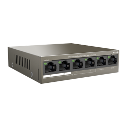 Switch 4 porturi PoE, 2 porturi uplink RJ45 10/100Mbps - TENDA TND-TEF1106P-4-63W Switch 4 porturi PoE, 2 porturi uplink RJ45 10/100Mbps - TENDA TND-TEF1106P-4-63W