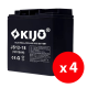 Cutie 4 acumulatori JS12-18 - KIJO JS12-18-BAX Cutie 4 acumulatori JS12-18 - KIJO JS12-18-BAX