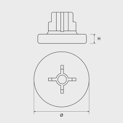 Saiba plastic 16 mm pentru pistol Force ONE (100 buc.) - CELO 16AP