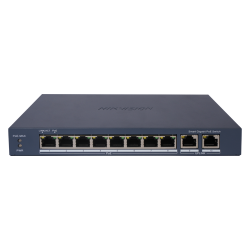 Switch 8 porturi PoE Gigabit, 2 porturi Gigabit, Smart Management - HIKVISION DS-3E1510P-EI Switch 8 porturi PoE Gigabit, 2 porturi Gigabit, Smart Management - HIKVISION DS-3E1510P-EI