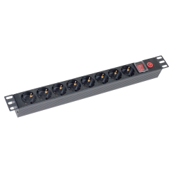 PDU 8 prize Shuko, 19'', 1U, aluminiu cu protectie - ASYTECH Networking ASY-PDU-8 PDU 8 prize Shuko, 19'', 1U, aluminiu cu protectie - ASYTECH Networking ASY-PDU-8