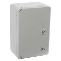 Cutie distributie IP65 din ABS gri, usa mata, placa metalica, 200x300x130 mm PP3001