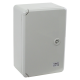 Cutie distributie IP65 din ABS gri, usa mata, placa metalica, 200x300x130 mm PP3001
