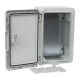 Cutie distributie IP65 din ABS gri, usa mata, placa metalica, 200x300x130 mm PP3001