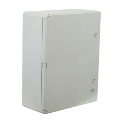 Cutie distributie IP65 din ABS gri, usa mata, placa metalica, 400x500x175 mm PP3003