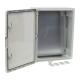 Cutie distributie IP65 din ABS gri, usa mata, placa metalica, 400x500x175 mm PP3003