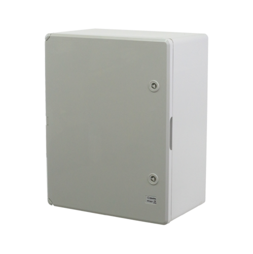 Cutie distributie IP65 din ABS gri, usa mata, placa metalica, 400x500x240 mm PP3007