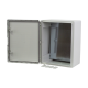 Cutie distributie IP65 din ABS gri, usa mata, placa metalica, 400x500x240 mm PP3007