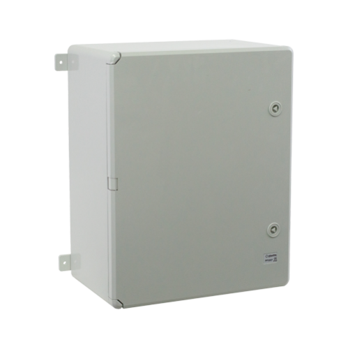 Cutie distributie IP65 din ABS gri, usa mata, placa metalica, 400x500x240 mm PP3007