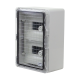 Cutie modulara IP65 din ABS gri, usa transparenta, 2 x 9 module, 250x350x150 mm PP3112 Cutie modulara IP65 din ABS gri, usa transparenta, 2 x 9 module, 250x350x150 mm PP3112
