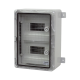 Cutie modulara IP65 din ABS gri, usa transparenta, 2 x 9 module, 250x350x150 mm PP3112 Cutie modulara IP65 din ABS gri, usa transparenta, 2 x 9 module, 250x350x150 mm PP3112