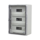 Cutie modulara IP65 din ABS gri, usa transparenta, 3 x 15 module, 350x500x190 mm PP3116 Cutie modulara IP65 din ABS gri, usa transparenta, 3 x 15 module, 350x500x190 mm PP3116