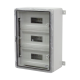 Cutie modulara IP65 din ABS gri, usa transparenta, 3 x 15 module, 350x500x190 mm PP3116 Cutie modulara IP65 din ABS gri, usa transparenta, 3 x 15 module, 350x500x190 mm PP3116