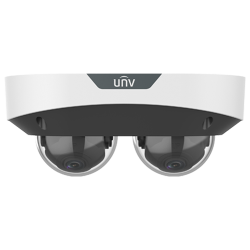 Dual Chanal - Camera IP, 2 x 4MP, lentila 2.8mm, IR 30m, Mic., Alarma, PoE, IK10 - UNV IPC3224SS-ADF28K-I1