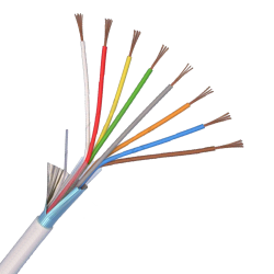 Cablu de alarma 8 fire ecranate, cupru integral, 100m 8CUEF Cablu de alarma 8 fire ecranate, cupru integral, 100m 8CUEF