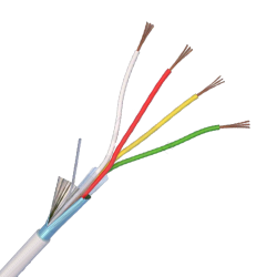 Cablu de alarma 4 fire ecranate, cupru integral, 100m 4CUEF