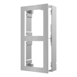 Rama montaj aparent din otel inoxidabil, 2 module, pentru Interfon modular - HIKVISION DS-KD-ACW2-S