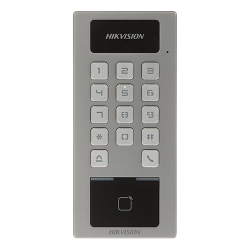 Terminal control acces si interfon cu tastatura, cititor card, Bluetooth, Wi-Fi, Alarma - HIKVISION DS-K1T502DBWX