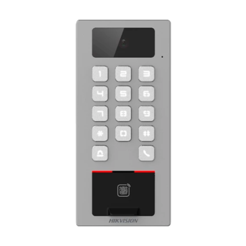 Terminal control acces si Video-interfon, tastatura, card, Bluetooth, Wi-Fi, Alarma - HIKVISION DS-K1T502DBFWX-C Terminal control acces si Video-interfon, tastatura, card, Bluetooth, Wi-Fi, Alarma - HIKVISION DS-K1T502DBFWX-C