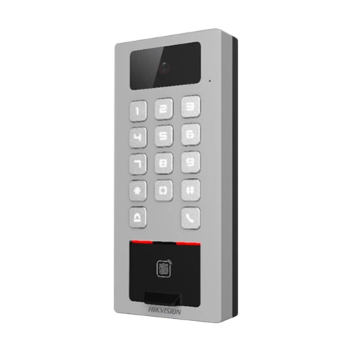 Terminal control acces si Video-interfon, tastatura, card, Bluetooth, Wi-Fi, Alarma - HIKVISION DS-K1T502DBFWX-C Terminal control acces si Video-interfon, tastatura, card, Bluetooth, Wi-Fi, Alarma - HIKVISION DS-K1T502DBFWX-C