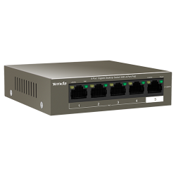 Switch 4 porturi Gigabit PoE, 1 port Uplink Gigabit - Tenda TND-TEG1105P-4-63W Switch 4 porturi Gigabit PoE, 1 port Uplink Gigabit - Tenda TND-TEG1105P-4-63W