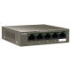Switch 4 porturi Gigabit PoE, 1 port Uplink Gigabit - Tenda TND-TEG1105P-4-63W Switch 4 porturi Gigabit PoE, 1 port Uplink Gigabit - Tenda TND-TEG1105P-4-63W