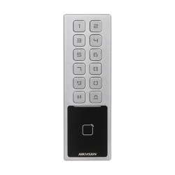 Terminal control acces cu tastatura, card M1, Bluetooth, Wi-Fi, Alarma - HIKVISION DS-K1T805MBWX