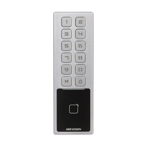 Terminal control acces cu tastatura, card M1, Bluetooth, Wi-Fi, Alarma - HIKVISION DS-K1T805MBWX Terminal control acces cu tastatura, card M1, Bluetooth, Wi-Fi, Alarma - HIKVISION DS-K1T805MBWX