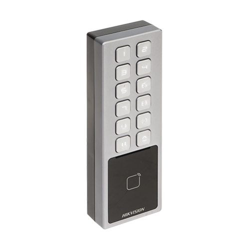 Terminal control acces cu tastatura, card M1, Bluetooth, Wi-Fi, Alarma - HIKVISION DS-K1T805MBWX Terminal control acces cu tastatura, card M1, Bluetooth, Wi-Fi, Alarma - HIKVISION DS-K1T805MBWX