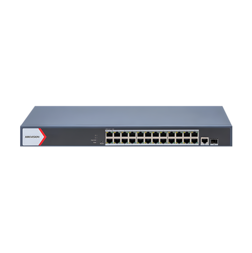 Switch 24 porturi PoE Gigabit, 1 port SFP Gigabit, 1 port RJ45 Gigabit, 1U, management - HIKVISION DS-3E1526P-EI-M Switch 24 porturi PoE Gigabit, 1 port SFP Gigabit, 1 port RJ45 Gigabit, 1U, management - HIKVISION DS-3E1526P-EI-M