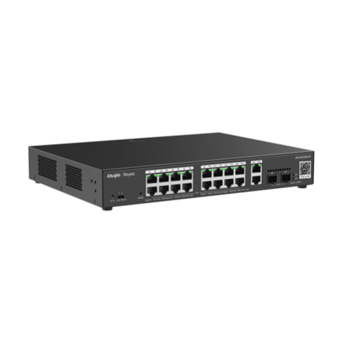 Switch L2, 16 x RJ45 1G PoE, 2 x SFP 1G, 2 x RJ45 1G, Cloud Management - Ruijie Reyee RG-ES220GS-P