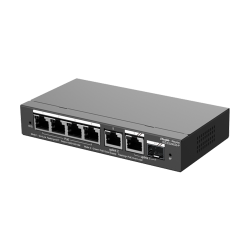 Switch L2, 4 x RJ45 1G PoE, 1 x RJ45 1G, 1 x combo SFP/RJ45 1G, Cloud Management - Ruijie Reyee RG-ES206GS-P